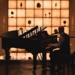 Piano entertainment at night