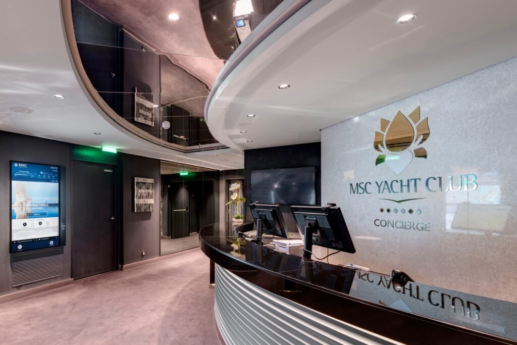MSC Yacht Club Concierge area